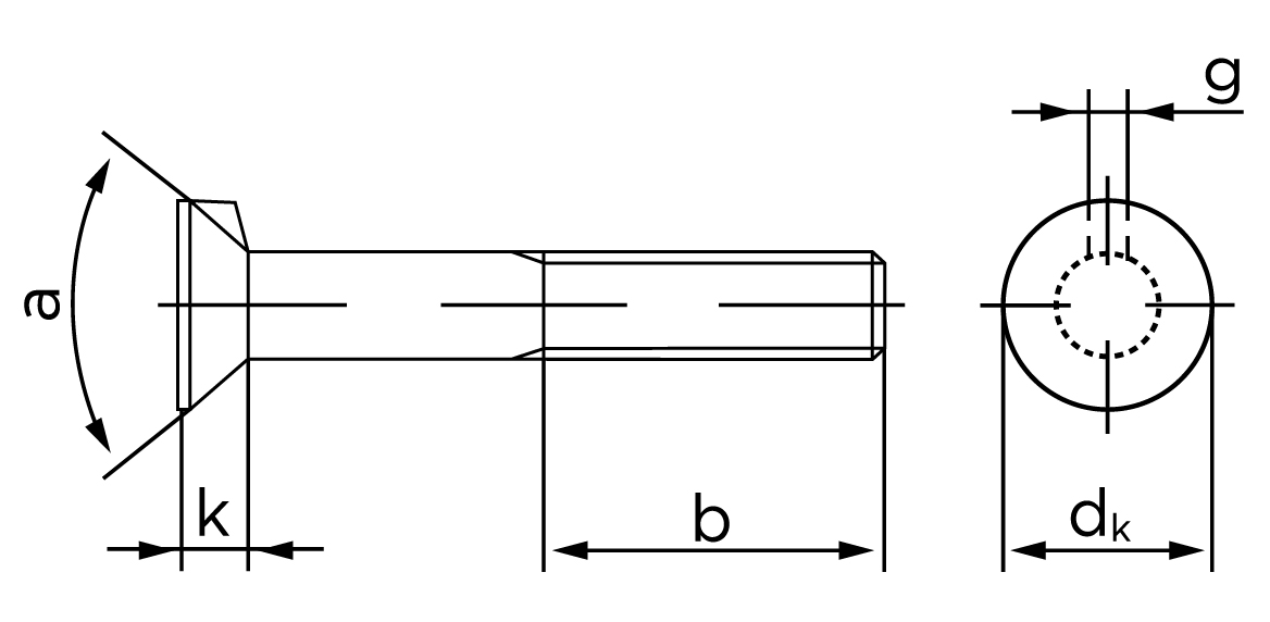 Teknisk tegning af DIN 604
